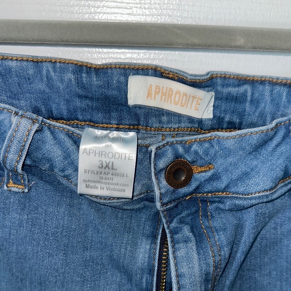 Distressed Blue Jeans - Picture 2 of 5